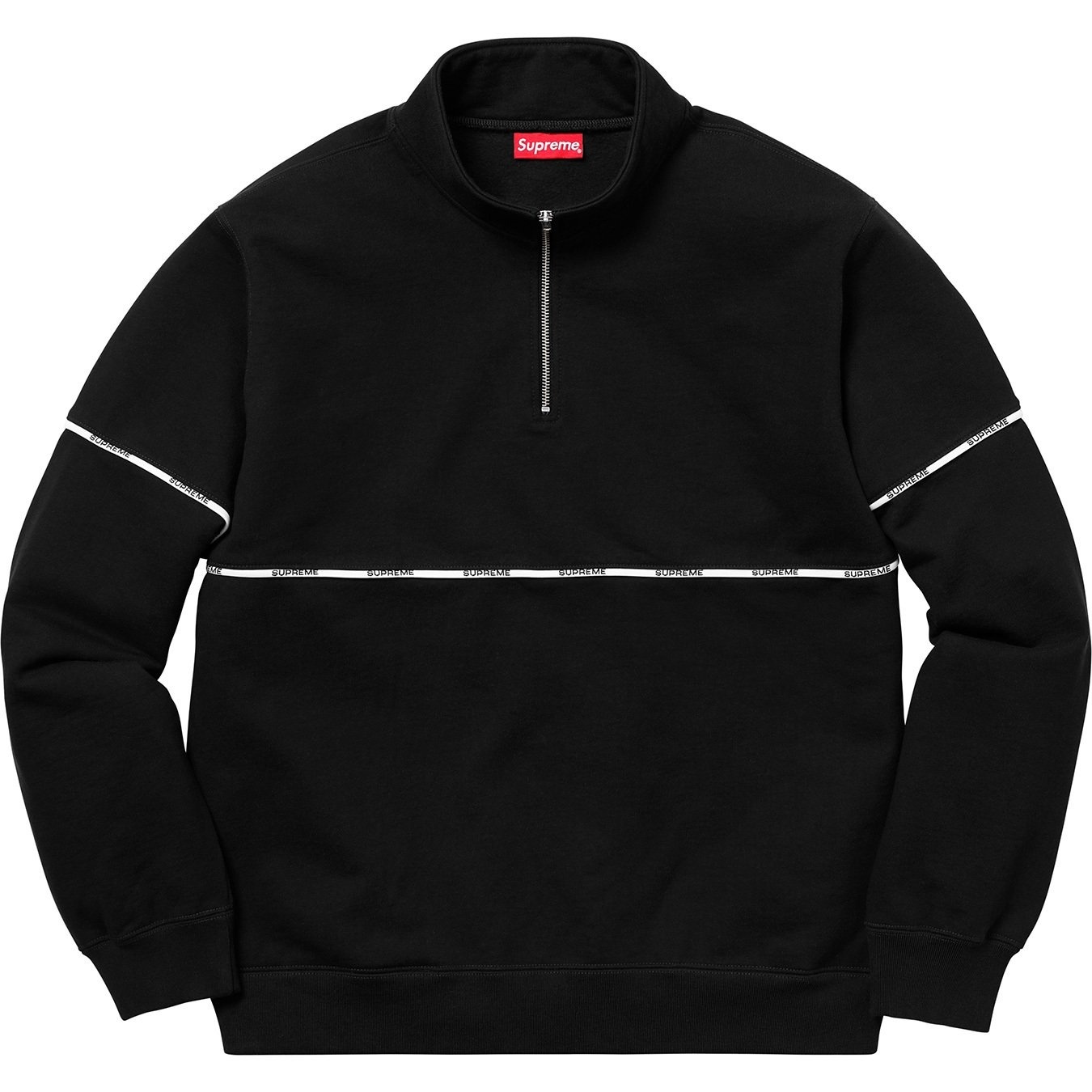 Logo Piping Half Zip Sweatshirt view 5
